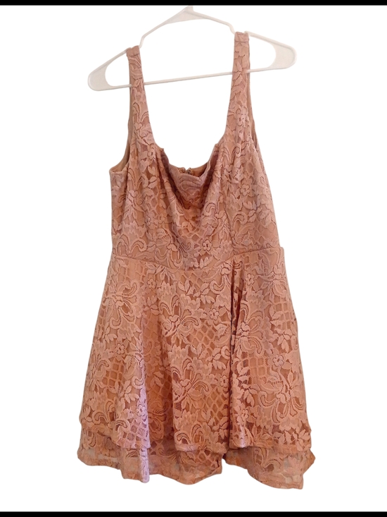 City Studio Dresses & Skirts - City Studio Blush Lace Cowl-Neck Midi Dress